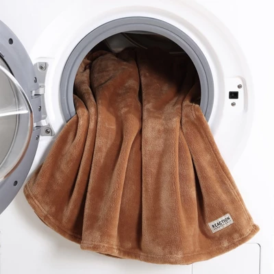 Kenneth Cole Reaction Plush Fleece Blanket (Solid-Ginger Orange)-King 9 Kenneth Cole Reaction Plush Fleece Blanket (Solid-Ginger Orange)-King - Image 9