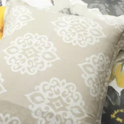 3pc Leah Cotton Duvet Cover Set Yellow/Gray - Lush Décor -Bedding Discount Store GUEST a596c4ca 58e1 49b8 860a 63c729534f96