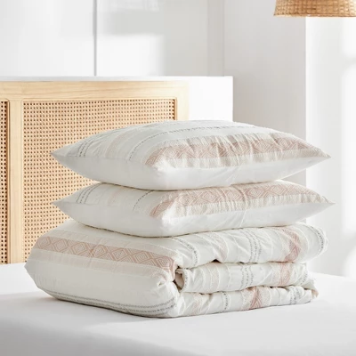 Pickford Blush 3pc Duvet Cover - Levtex Home 4 Pickford Blush 3pc Duvet Cover - Levtex Home - Image 4