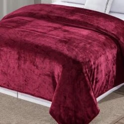 Plazatex Micro Plush Solid Parteen Soft Comfortable And Lightweight All Seasons Blanket Twin Burgundy -Bedding Discount Store GUEST a703f37d da7c 4977 84ba 6b19ab76ffa3