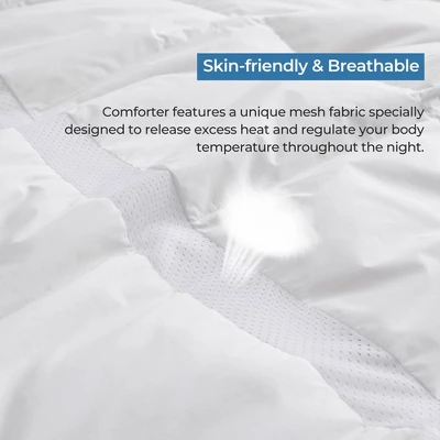 Puredown Lightweight Breathable 75% White Down Comforter Duvet Insert, Cooling Oversized Blanket 3 Puredown Lightweight Breathable 75% White Down Comforter Duvet Insert, Cooling Oversized Blanket - Image 3