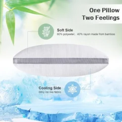 Aghana Digitals Cooling Shredded Memory Foam Pillows Set Of 2, Queen Size, Adjustable