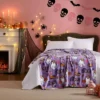 Betseyville 50"x70" Betsey Johnson Howdy Ghouls Throw Blanket Purple