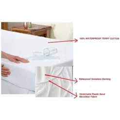 Elegant Comfort Hypoallergenic %100 Water-Proof Terry Cotton Mattress Protector Fitted Sheet Style -Bedding Discount Store GUEST ad849f55 ff58 4301 a008 d2cf4d1dfcb8