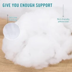 Itopfox Hotel Collection Bed Pillows 2 Pack, Standard Size Cooling Pillows, Premium Soft Down Alternative Fill For Side Stomach Back Sleepers -Bedding Discount Store GUEST b107d02d 354c 4a57 9046 ea52176eef4a