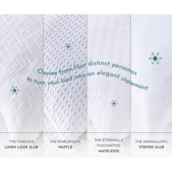 Textured Duvet Cover & Shams | 3 Piece Set Soft 100% Cotton | White Duvet Cover By California Design Den -Bedding Discount Store GUEST b1368508 3f3c 4477 a5ea 11644dcfc688