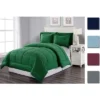 3 Piece Bliss Hotel Collection Down Alternative Embossed Comforter Set