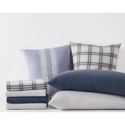 Plaid Flannel Duvet Set - London Fog 2 Plaid Flannel Duvet Set - London Fog - Image 2