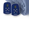 Shavel Micro Flannel High Quality Heating Technology Ultra Velvet Reversible Electric Blanket - Indigo.