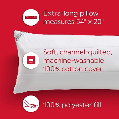 Sunbeam 54 Inch Heated Body Pillow With Temperature Controller 1 Sunbeam 54 Inch Heated Body Pillow With Temperature Controller