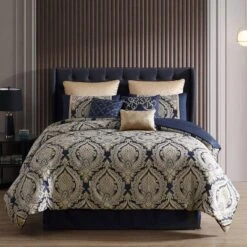 Barrett Comforter Set Navy - Riverbrook Home -Bedding Discount Store GUEST b3879ced d634 4f9e ac06 4abdd8cd5d06