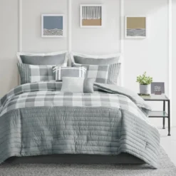 8pc Kingston Comforter Set Gray - 510 Design -Bedding Discount Store GUEST b4b41dab efb9 41fe 8672 696285df1823