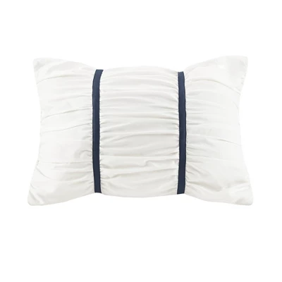 Benita 7pc Printed Seersucker Comforter Set Blue 11 Benita 7pc Printed Seersucker Comforter Set Blue - Image 11