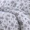 Let It Snow Heavyweight Cotton Flannel Printed 3pc Oversized Duvet Set Dark Blue - Tribeca Living