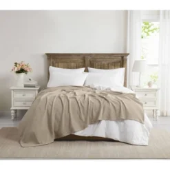 The Farmhouse By Rachel Ashwell Twin/Twin XL Cotton Waffle Blanket Beige -Bedding Discount Store GUEST b76c7fb3 a9e8 417f a6b1 b4bb980b9ab7