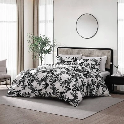 City Scene Soho Floral Duvet Set Black 3 City Scene Soho Floral Duvet Set Black - Image 3