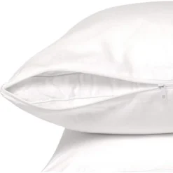 The Grand Hypoallergenic Breathable Pillow Protector With Zipper – White (2 Pack) -Bedding Discount Store GUEST bb34cb80 ee95 44ee a83f 76723df59f40 2