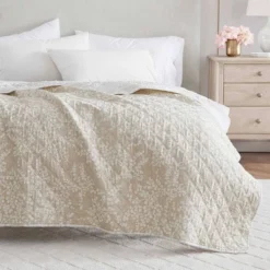 Martha Stewart 50"x70" Layered Branches Throw Blanket Beige 9 Martha Stewart 50"x70" Layered Branches Throw Blanket Beige -Bedding Discount Store GUEST bbe26f2c 655f 47d2 8e43 4c9fbb425f68