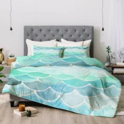 Green Wonder Forest Mermaid Scales Comforter Set - Deny Designs -Bedding Discount Store GUEST bc25c455 e3e4 43d8 98c6 0dd579321eb6