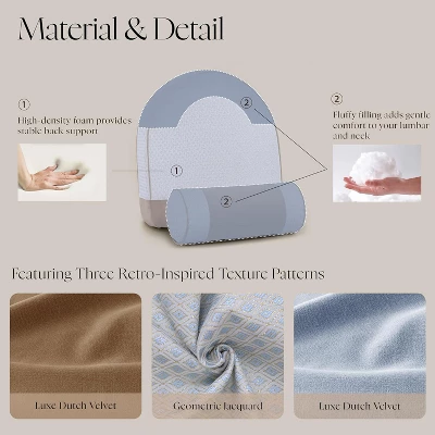 MaseiKar Back Pillow For Sitting In Bed, Reading Pillow With Support And Cylinder Cushion ¨C Backrest Pillow For Couch, Home Comfort Cushion 3 MaseiKar Back Pillow For Sitting In Bed, Reading Pillow With Support And Cylinder Cushion ¨C Backrest Pillow For Couch, Home Comfort Cushion - Image 3