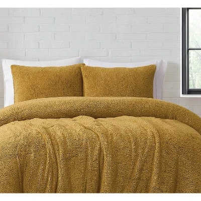Brooklyn Loom 2pc Twin Marshmallow Comforter Set Mustard 4 Brooklyn Loom 2pc Twin Marshmallow Comforter Set Mustard - Image 4