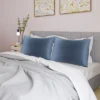 4 Pcs Queen 20"x30" Silk Satin Luxury Cooling Pillowcase Slate Gray - PiccoCasa