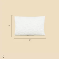 Coop Home Goods 13”x19” Toddler Adjustable Memory Foam Bed Pillow- Greenguard Gold Certified - Lulltra Washable Cover - Toddler White (1 Pack) -Bedding Discount Store GUEST c4b2d968 5e94 4ead b661 46941c013cf6