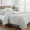4pc Clipped Stripe Poms Comforter Bedding Set - Threshold™
