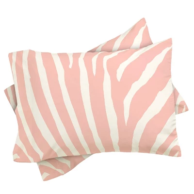 Natalie Baca Zebra Stripes Rose Quartz Duvet Set 2 Natalie Baca Zebra Stripes Rose Quartz Duvet Set - Image 2