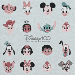Northwest Disney 100 Woven Tapestry Throw Blanket, 48" X 60", Celebrate Friends