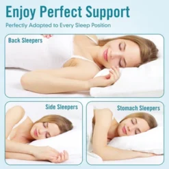 Itopfox Hotel Collection Bed Pillows 2 Pack, Standard Size Cooling Pillows, Premium Soft Down Alternative Fill For Side Stomach Back Sleepers -Bedding Discount Store GUEST c85bc0c9 1a90 43d4 bc25 6cd5a1d374f9