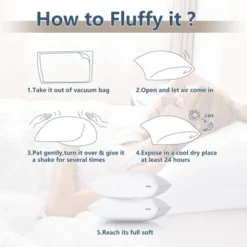 Itopfox Queen Size Pillows Set Of 2, Hotel Quality Cooling Pillows For Side Back Stomach Sleepers, Down Alternative Luxury Supportive Fluffy Pillows -Bedding Discount Store GUEST c8edd25a 15a3 482f b44d 6229f80a7921