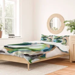 Laura Fedorowicz Greenery 100% Cotton Duvet Set - Deny Designs