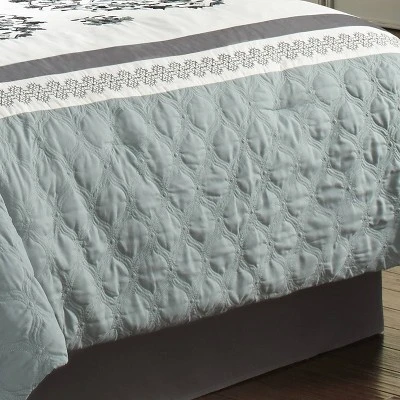 7pc Alex Comforter Set Blue & Gray - Riverbrook Home 4 7pc Alex Comforter Set Blue & Gray - Riverbrook Home - Image 4