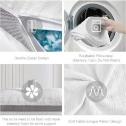 Aghana Digitals Cooling Shredded Memory Foam Pillows Set Of 2, Queen Size, Adjustable 6 Aghana Digitals Cooling Shredded Memory Foam Pillows Set Of 2, Queen Size, Adjustable -Bedding Discount Store GUEST cc4653b8 a2b8 49e1 8df7 8144c5945e40