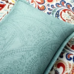 Lush Décor 3pc Boho Chic Reversible Oversized Cotton Quilt Set Seafoam/Red 11 Lush Décor 3pc Boho Chic Reversible Oversized Cotton Quilt Set Seafoam/Red -Bedding Discount Store GUEST ce0c267b 0d64 4132 8be5 2e0b1eee2df5