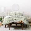 Ninola Design Ink Splatter Lime Banana Duvet Cover & Sham Set - Deny Designs