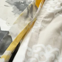 3pc Leah Cotton Duvet Cover Set Yellow/Gray - Lush Décor -Bedding Discount Store GUEST ceb24a1a 786b 44f9 9018 0a191c7d2609