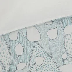 Anya Vine Printed Cotton Duvet Cover Set Aqua Blue - Urban Habitat -Bedding Discount Store GUEST cf2b5164 a504 4943 add6 65705fc5f5fc