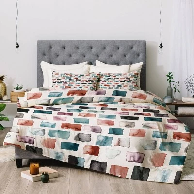 Ninola Design Mineral Color Blocks Rustic Poly Comforter Set - Deny Designs 3 Ninola Design Mineral Color Blocks Rustic Poly Comforter Set - Deny Designs - Image 3