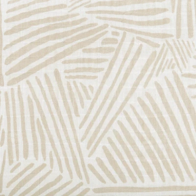 Babyletto Oat Stripe Muslin All-Stages Bassinet Sheet 5 Babyletto Oat Stripe Muslin All-Stages Bassinet Sheet - Image 5