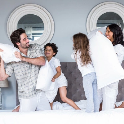 Memory Foam Body Pillow - Stay Cool Cover Provides Cooling Relief For Side, Stomach, Back Sleepers, And Pregnant Women By Lavish Home (White) 4 Memory Foam Body Pillow - Stay Cool Cover Provides Cooling Relief For Side, Stomach, Back Sleepers, And Pregnant Women By Lavish Home (White) - Image 4