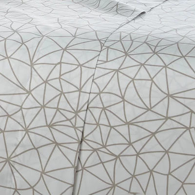 Southshore Fine Living Geometric Maze Easy Care Wrinkle Resistant Microfiber Ultra-soft Sheet Set 3 Southshore Fine Living Geometric Maze Easy Care Wrinkle Resistant Microfiber Ultra-soft Sheet Set - Image 3