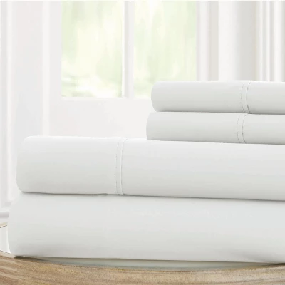 Modern Threads 1800 Series 100 GSM Solid Microfiber 3 Piece Sheet Set. 3 Modern Threads 1800 Series 100 GSM Solid Microfiber 3 Piece Sheet Set. - Image 3