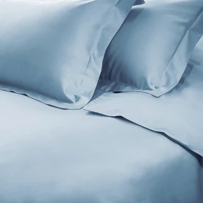 650-Thread Count Cotton Solid Duvet Cover And Sham Set By Blue Nile Mills 1 650-Thread Count Cotton Solid Duvet Cover And Sham Set By Blue Nile Mills