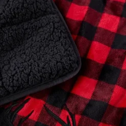 48" X 72" 15lbs Reversible Velvet Sherpa Weighted Bed Blanket Buffalo Plaid Deer - Rejuve -Bedding Discount Store GUEST d9b4c7e8 22a6 4a84 980f 94667d170912