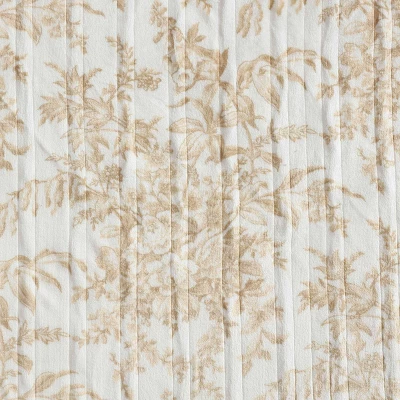 Laura Ashley Full Bedford Blanket Beige 3 Laura Ashley Full Bedford Blanket Beige - Image 3