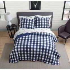 Lake House Plaid Reversible Quilt Set Blue - Eddie Bauer -Bedding Discount Store GUEST da6d168c 00c5 41da a16f db45939f9914