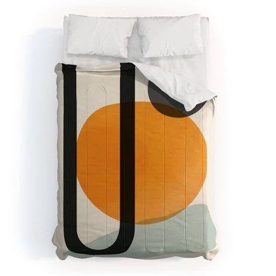 Domonique Brown Oranges Comforter Set - Deny Designs 4 Domonique Brown Oranges Comforter Set - Deny Designs - Image 4