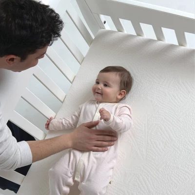 Bundle Of Dreams White Organic Fitted Mini Crib Protector Sheet 3 Bundle Of Dreams White Organic Fitted Mini Crib Protector Sheet - Image 3